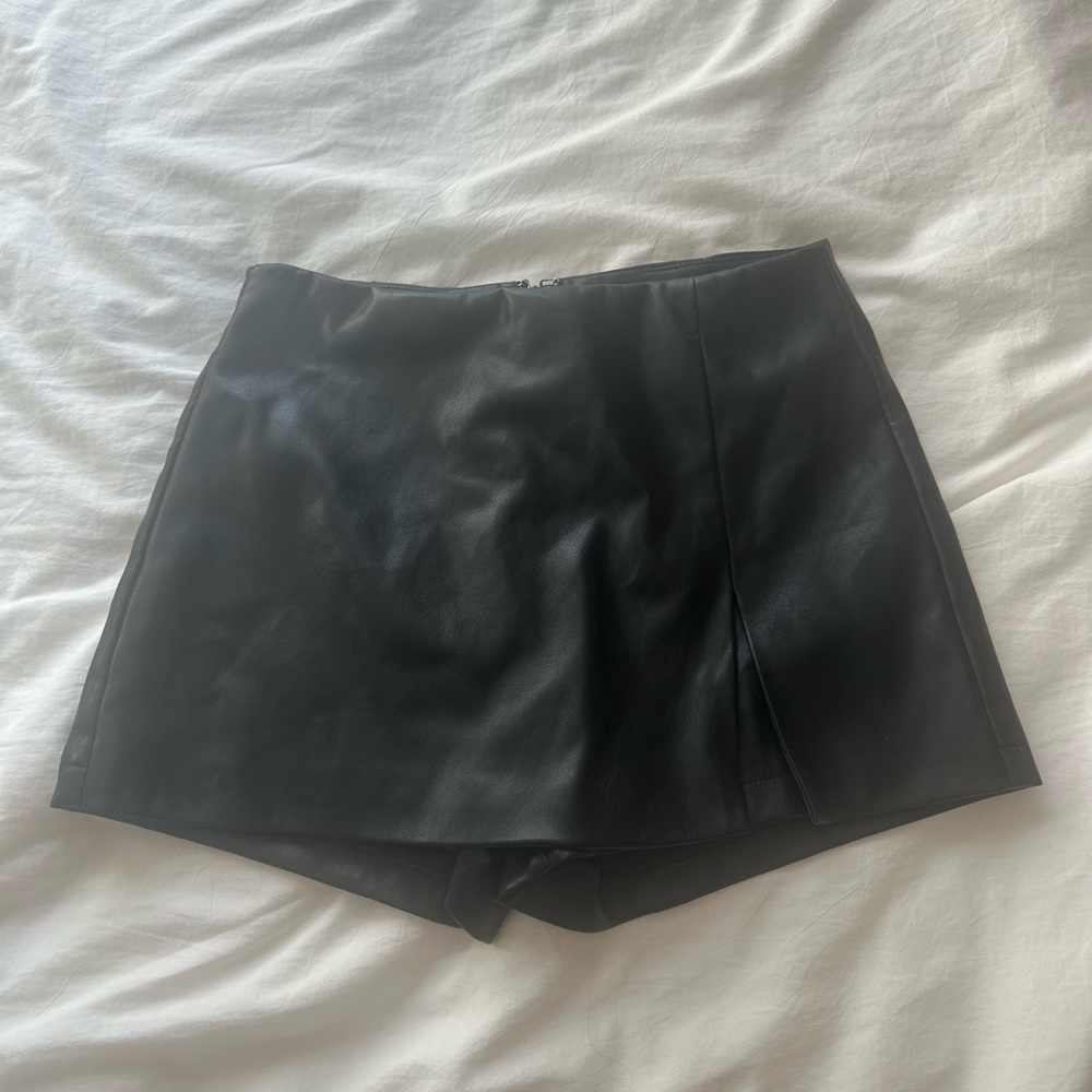 Avec Les Filles leather skirt